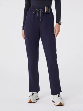 FIGS Dowa High Waisted Scrub Pants XXS Navy Women’s Straight Leg Medical Nurse